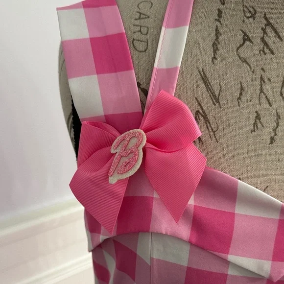 XXL Barbie dress Pink and White Checkered Dress so cute!!! - Picture 2 of 10
